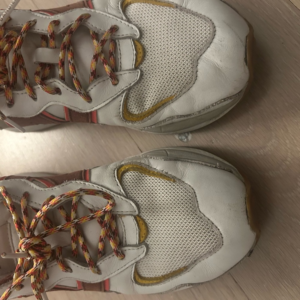 New Balance White and Yellow Women's Shoes